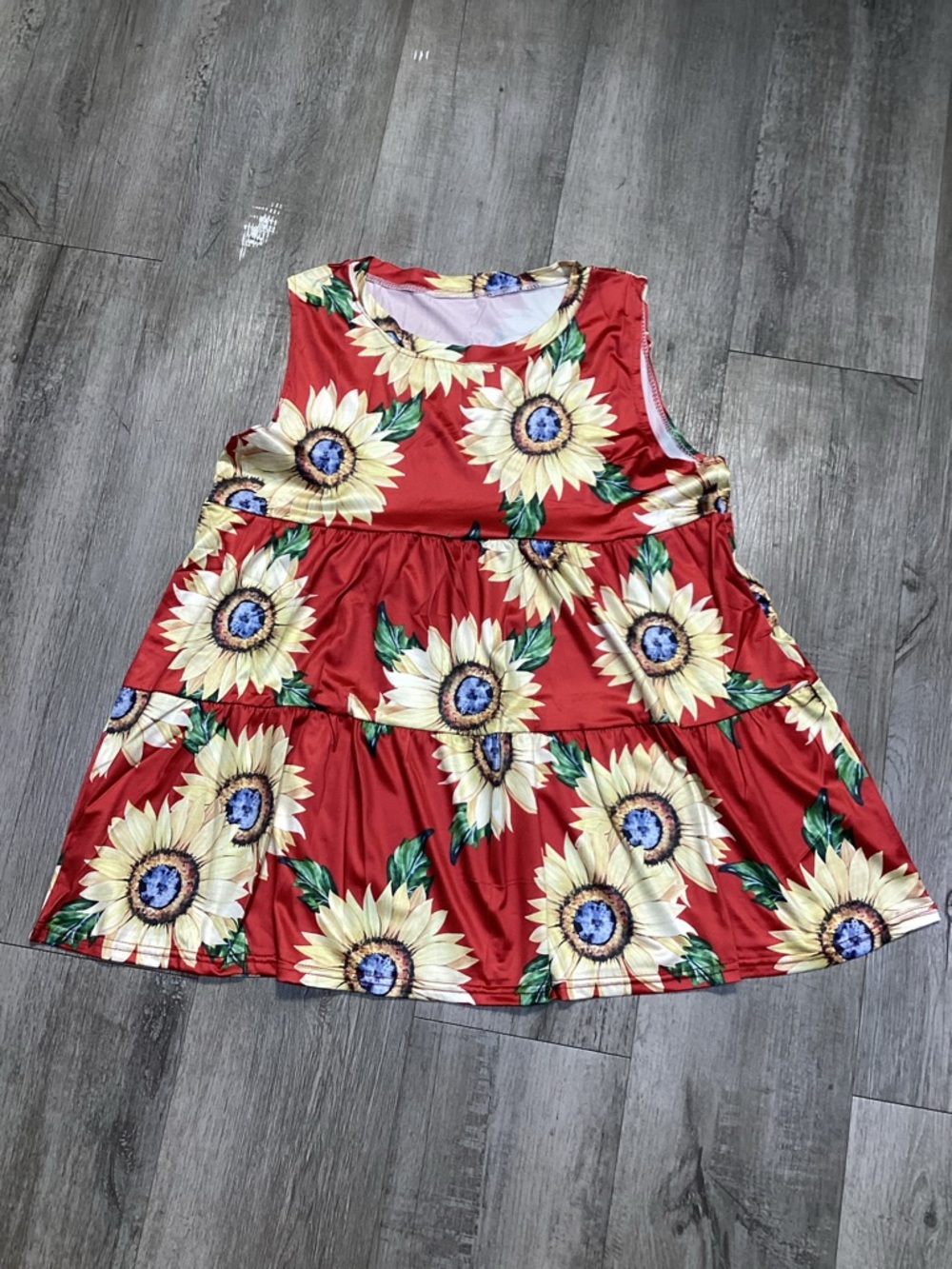 Red Sunflower Top